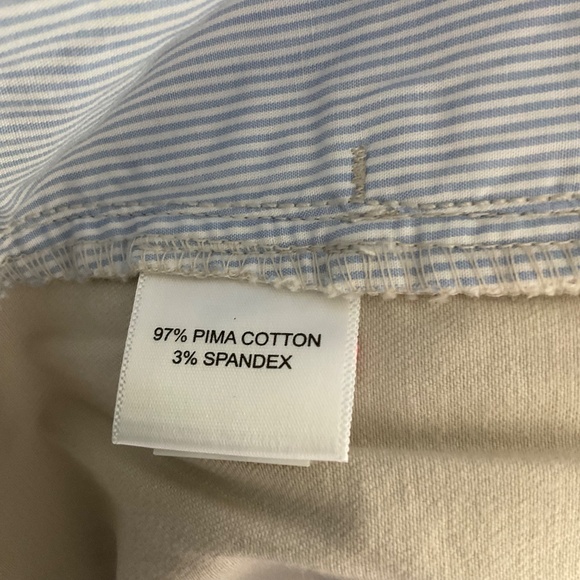 Peter Millar Pants Chino Pima Cotton flat front light Beige Stone size 38 Golf - Picture 7 of 16